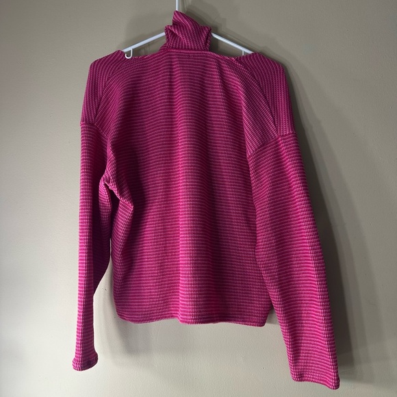 Zara preppy outdoor striped Women's pullover Sweater with scarf Large - Picture 3 of 8